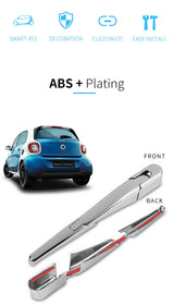 Chrome Rear Wiper Trim Cover for Smart 453 Car Interior Accessory GMUNI