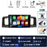 9-Inch 2K Android 15 Head Unit for Toyota Corolla 2000–2004