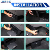 Rear Seat Lockable Storage Box for Jeep Wrangler JK JL Car Interior Accessory HEBE