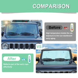 Aluminum Foil Window Visor for Suzuki Jimny 4-Door 2019+ Car Interior Accessory HEBE