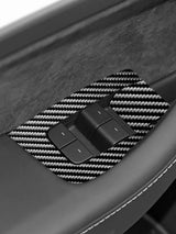 Carbon Fiber Control Panel Trim Sticker for Tesla Model 3 (2019-2023) / Y (2019-) Car Windows Control Panel Trim Sticker OEM