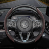 Anti-Slip Buckle Segmented Suede Cover for Acura MDX