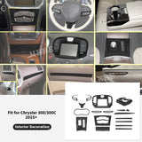 Dashboard Cover Carbon Fiber for Chrysler 300 2015+ Car Interior Accessory HEBE