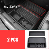 For Xpeng G6 2024 2025 2026 Car Rear Trunk Lower Storage Box ABS Waterproof Trunk Organizer Tray Interior Stowing Accessories
