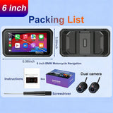 Motorcycle GPS Display CarPlay for BMW Android Head Unit LBW 6 inch DVR For BMW