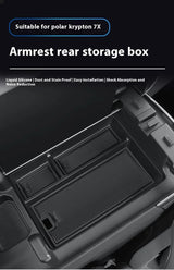 For ZEEKR 7X Car Armrest Storage Box Interior Modification Center Console Storage Box Car Interior Accessory OEM