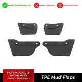 Wheel Mud Flaps Splash Guards MudFlaps Front Rear Fender New Upgrade TPE Mudguards Protector Mud Guards TEKSY