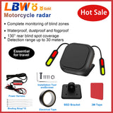 24GHz Radar Blind Spot Monitor System for Motorcycles Car Interior Accessory LBW