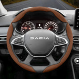 Anti-Slip Suede Steering Wheel Cover for Dacia Sandero Duster