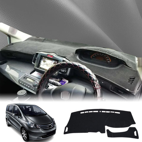 Leather Dashboard Protective Cover for Honda Freed 2008-2015 Dashboard Mat CATUSIKI