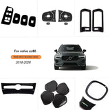 Black Interior Decoration Trim for Volvo XC60 2018+ Car Interior Accessory LINGLUYANG
