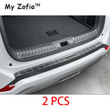 For BYD Seal U Sealion 6 Song Plus 2024 2025 Car Styling Trunk ABS Carbon Fiber Threshold Strip Tailgate Anti Kick Accessorie