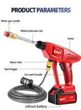 Cordless High Pressure Car Wash Washer Gun 40WH/80WH Electric Water Gun Machine