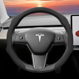 Perforated Leather Cover for Tesla Model 3/Y
