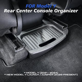 Rear Seat Storage Box for Tesla New Model Y 2025-2020 Launch Juniper Organizer Bins Backseat Trash Can Garbage Bag Tray Inter