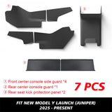 Center Console Side Anti-Kick For Tesla New Model Y Juniper 2025 Launch TPE Cover Mats Rear Console and Underseat Protectors