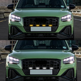 LED Grille Light Assembly Smoked Lens for Audi A3 A4