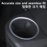 Rear Seat Side Cup Holder Liner Suitable for Tesla Model Y L 6 Seater 2026 3rd Row Silicone Bottle Case Organizer Accessory Bin