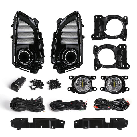 DLAA Fog Light DRL for Toyota Yaris Ativ Vios Car Interior Accessory MAGIC COLORM DRL Fog Kit