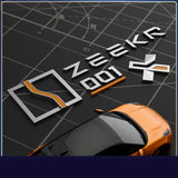 For ZEEKR 001/X/007/7X Zeekr001 Car Badge Modification Blackened Tail Logo Sporty Modified Letters Car Interior Accessory OEM
