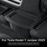 SMABEE for Tesla Model Y Launch 2025 2026 Juniper Car Armrest Rear Storage Box Tray Accessories Tidying Armrest Box Storage s