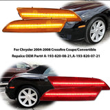 Front and Rear LED Side Marker Lights for Chrysler Crossfire LED Ambient Light iJDM