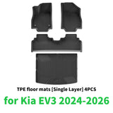 Premium TPE All-Weather Floor Mats for Kia EV3 2024–2026