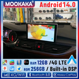 9-inch Android 13 Multimedia Head Unit for Audi A6 2012-2018 Android Head Unit Aotsr 8GB 128GB ROM Eight Core