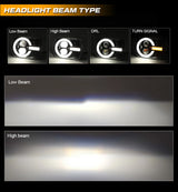 Latest Style 2pcs 7X6 5X7 Led Headlights For Jeep Wrangler YJ Cherokee XJ H6014 H6052 H6054 H4 Headlamp Car Accessories Led Lamp