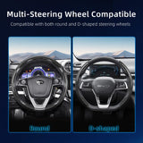 BYD Carbon Fiber Texture Quick-Release Wheel Cover Car Interior Accessory Hocasen