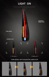 LED Tail Lights Sequential for GM SUV 07-14