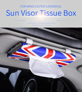 Leather Sun Visor Tissue Box Organizer for Universal Car Car Interior Accessory GMUNI
