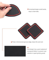 Suzuki SOLIO D2 Anti-Slip Gate Slot Cup Mat Non-Slip Door Groove Pad Interior Accessories Rubber Coaster