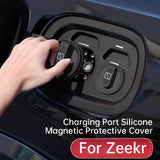 For Zeekr 001 007 009 7X 9X Charging Port Silicone Magnetic Protective Cover Waterproof Dustproof Accessories Charging Access