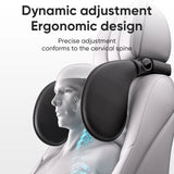 Child Car Headrest with Memory Foam - Ergonomic 360° Adjustable Side Pads for Car Travel Car Interior Accessory OEM