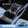 For BYD Seal EV 2023 2024 2025 ABS Carbon Fiber Center Console Gear Armrest Box Panel Cover Trim Decoration Stickers Accessories