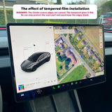 Tempered Glass Film Protector for New Tesla Model 3 Highland 2024 Rear Center Control Touch Screen Touch Screen Protector TEK