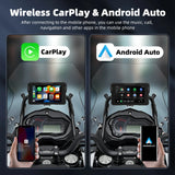 Portable Wireless CarPlay Moto GPS Navigation Screen