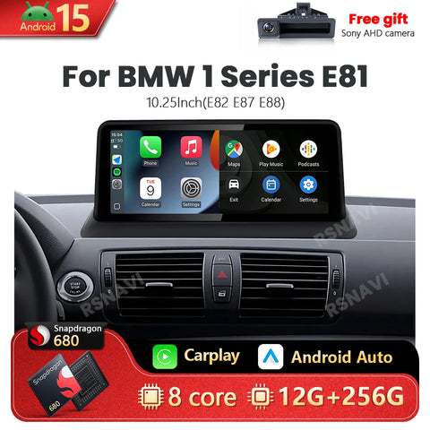 Android 15 Multimedia Head Unit for BMW 1 Series E81 E82 E87 Android Head Unit RSNAVI