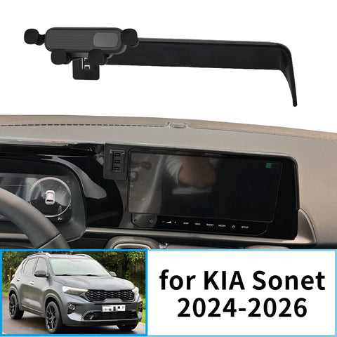 Smart Wireless Charging Phone Holder for Kia Sonet 2024–2025 Car Phone Holder OEM