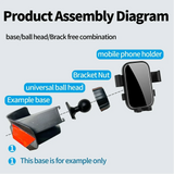 Adjustable Screen-Mount Phone Holder for Audi Q3 2013–2018
