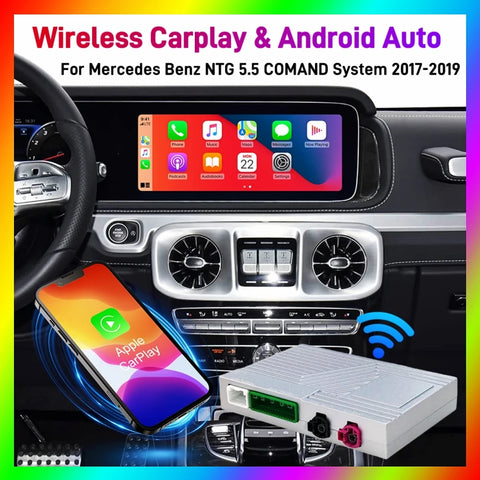 Wireless CarPlay Android Auto Interface for Mercedes Benz 2017–2019 CarPlay Retrofit Module ANYFAR