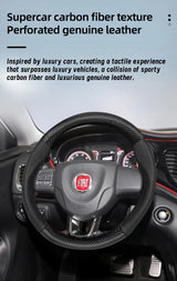 Breathable Carbon Fiber Wheel Cover for Fiat Auto