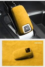 For Peugeot 508 2008 4008 5008 Gear Shift Knob Boot Cover Trim Stickers Car Premium Interior Tuning Accessory Made of Alcantara