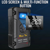 8000A Portable Car Jump Starter & 200PSI Fast Inflator, Auto-Shutoff, Digital Readout & Multi-Mode Light for Winter & Roadsid