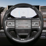 GMC Wave-Shaped Segmented Leather Steering Cover