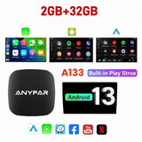 Wireless CarPlay Android Auto AI Adapter for Wired Systems