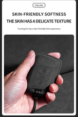 Suede Car Remote Key Case Cover for Volkswagen Golf
