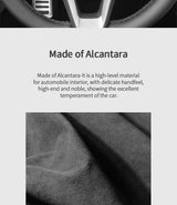 For Honda Accord 10th Gen Facelift & INSPIRE Made of Alcantara Auto Steering Wheel Decorative Frame Trim Sticker Car Accessor