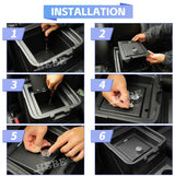 Armrest Lock Box Secure Storage for Mitsubishi Pajero Car Interior Accessory HEBE